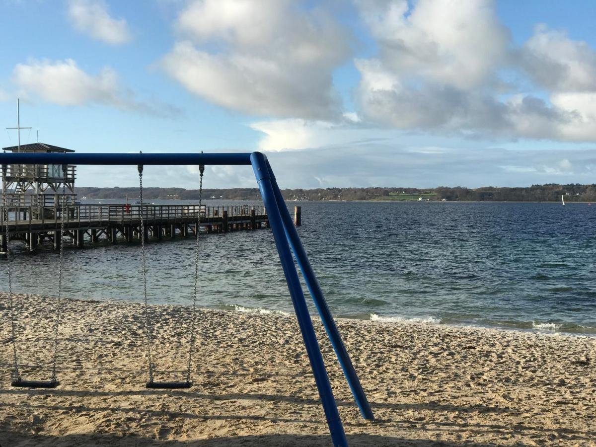 Strandblick Mit Strandkorb & Fahrraedern Lyksborg Eksteriør billede