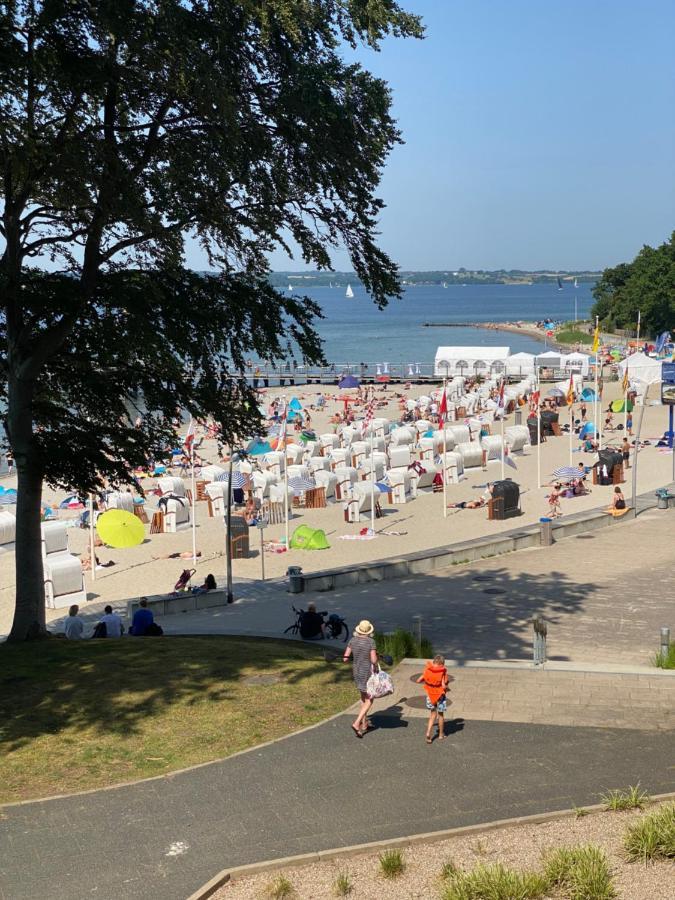 Strandblick Mit Strandkorb & Fahrraedern Lyksborg Eksteriør billede